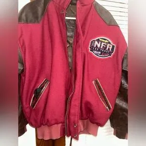 Wrangler Jackets Coats Wrangler 24 Nfr Leather Bomber Jacket